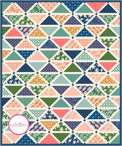 PRE-ORDER Jen Hewitt- The Nina Quilt Kit featuring Endpaper- November 2024 - Modern Fabric Shoppe