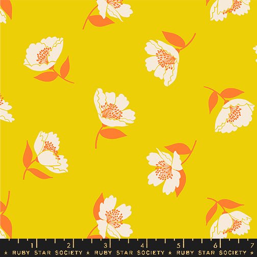 PRE-ORDER Juicy by Melody Miller- Fluttering RS 0089 12- Golden Hour- Half Yard- September 2024 - Modern Fabric Shoppe