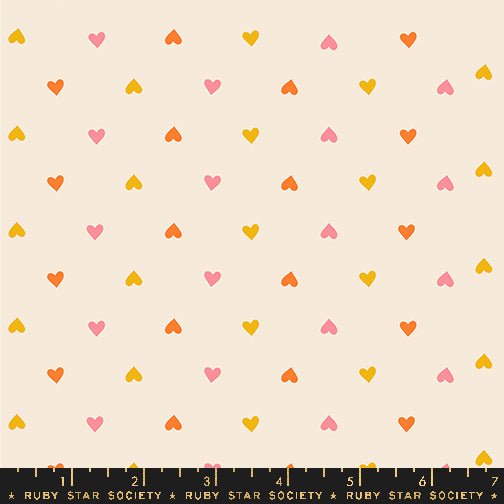 PRE-ORDER Juicy by Melody Miller- Hearts RS 0091 12- Multi- Half Yard- September 2024 - Modern Fabric Shoppe