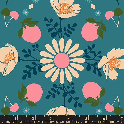 PRE-ORDER Juicy by Melody Miller- Poppy Garden RS 0085 13- Storytime- Half Yard- September 2024 - Modern Fabric Shoppe