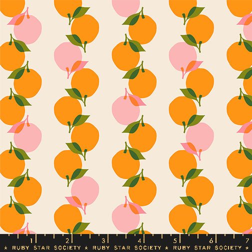 PRE-ORDER Juicy by Melody Miller- Stacked Up RS 0090 11- Orange- Half Yard- September 2024 - Modern Fabric Shoppe