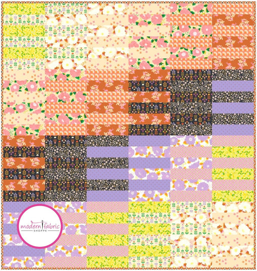 PRE-ORDER Just 12 FQS Quilt Kit featuring Favorite Flowers by Ruby Star Society Collaborative- August 2024 - Modern Fabric Shoppe