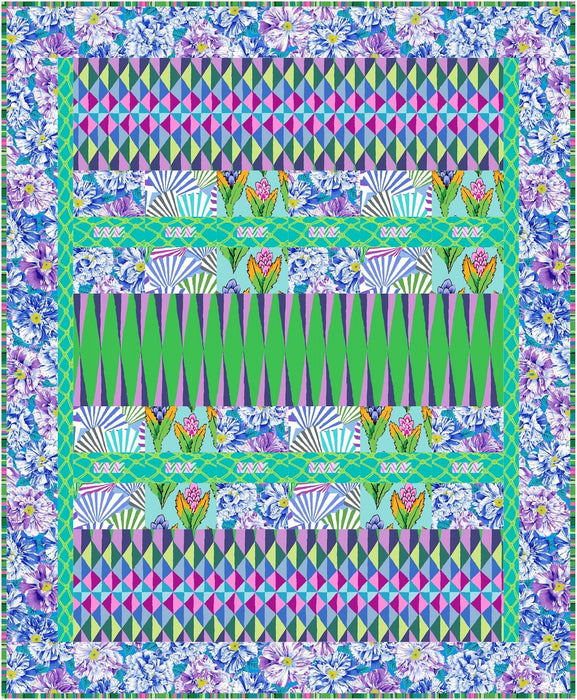 PRE - ORDER Kaffe Fassett - A La Carte Quilt Kit - Cool - February 2026 - Modern Fabric Shoppe