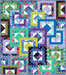PRE - ORDER Kaffe Fassett - All Stacked Up Quilt Kit - Cool - February 2026 - Modern Fabric Shoppe