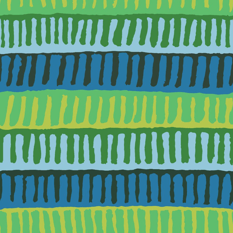 PRE - Order Kaffe Fassett August 2025 Collective - ZIpper Stripe PWBM103.GREEN - Half Yard - Modern Fabric Shoppe