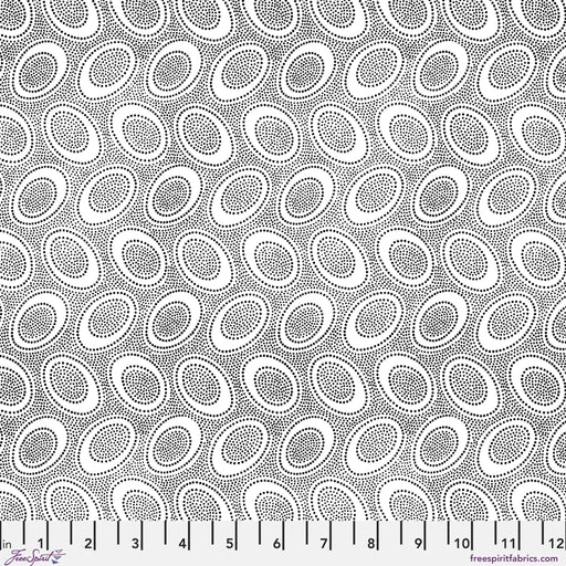 PRE - Order Kaffe Fassett August 2026 Collective - Aboriginal Dot PWGP071.WHITE - Half Yard - Modern Fabric Shoppe