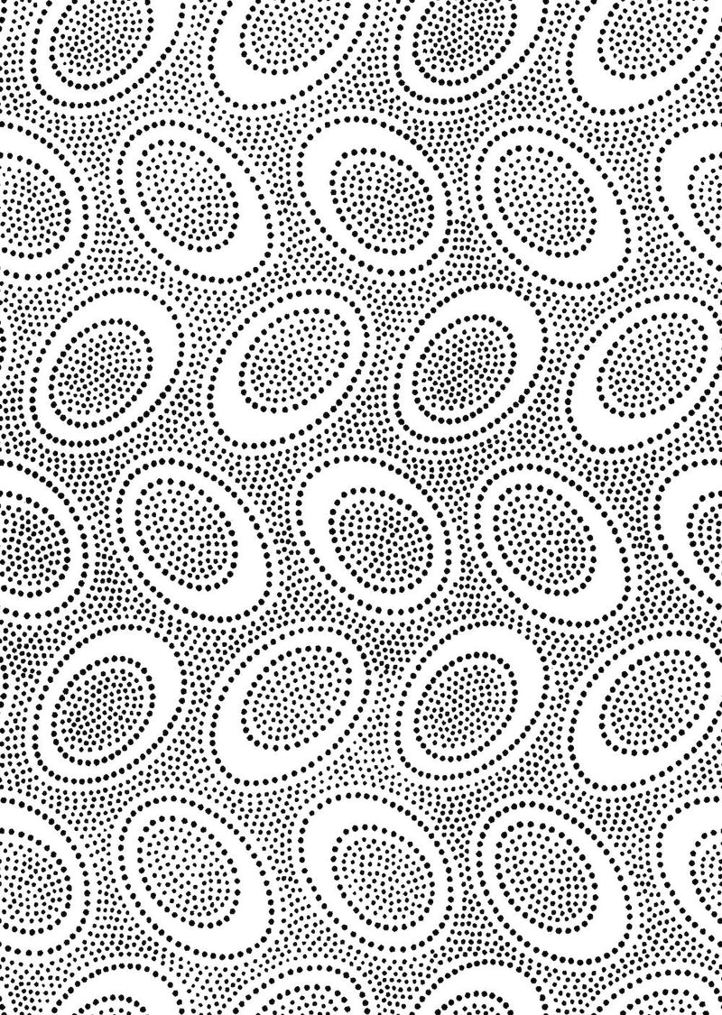 PRE - Order Kaffe Fassett August 2026 Collective - Aboriginal Dot PWGP071.WHITE - Half Yard - Modern Fabric Shoppe