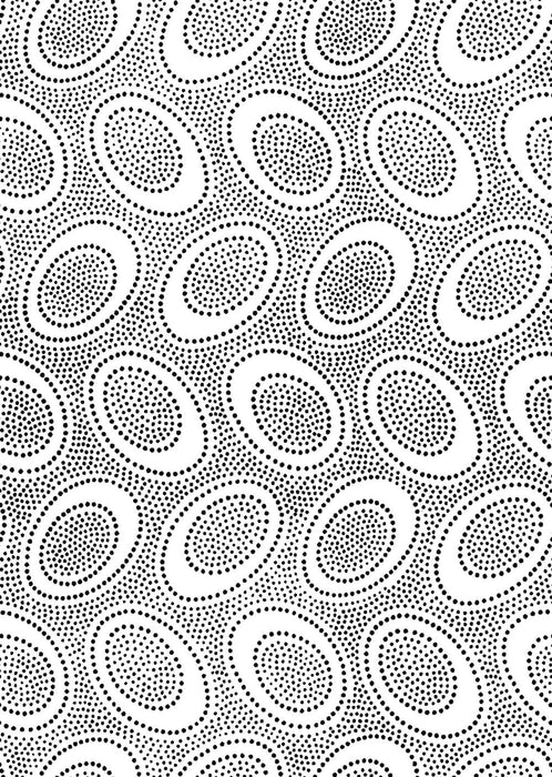 PRE - Order Kaffe Fassett August 2026 Collective - Aboriginal Dot PWGP071.WHITE - Half Yard - Modern Fabric Shoppe