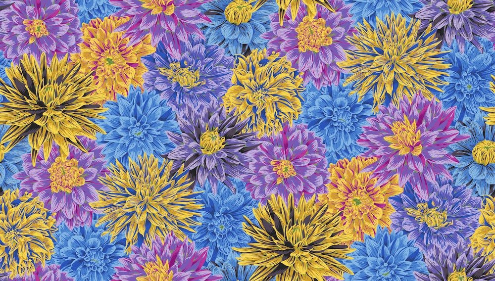 PRE - Order Kaffe Fassett August 2026 Collective - Bursting Stripes PWPJ137.COOL - Half Yard - Modern Fabric Shoppe
