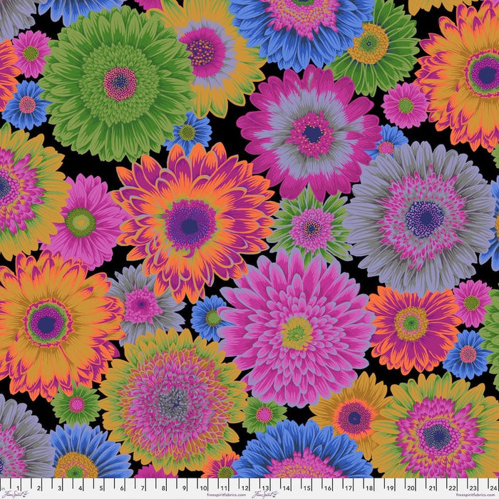 PRE - Order Kaffe Fassett August 2026 Collective - Gerbera Daisies PWPJ139.DARK - Half Yard - Modern Fabric Shoppe