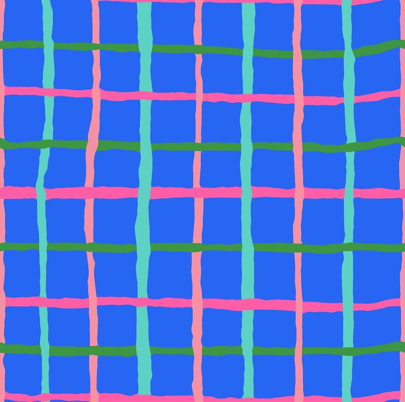 PRE - Order Kaffe Fassett August 2026 Collective - Grid PWBM105.BLUE - Half Yard - Modern Fabric Shoppe