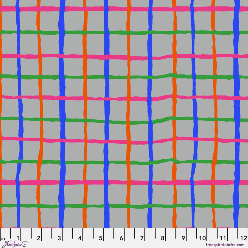 PRE - Order Kaffe Fassett August 2026 Collective - Grid PWBM105.GREY - Half Yard - Modern Fabric Shoppe