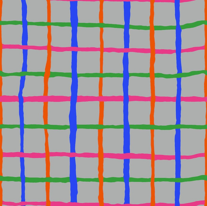 PRE - Order Kaffe Fassett August 2026 Collective - Grid PWBM105.GREY - Half Yard - Modern Fabric Shoppe