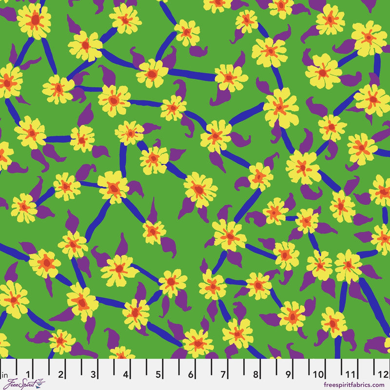 PRE - Order Kaffe Fassett August 2026 Collective - Mayflower PWBM106.GREEN - Half Yard - Modern Fabric Shoppe