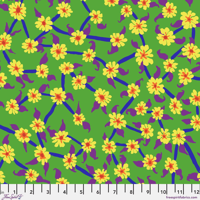 PRE - Order Kaffe Fassett August 2026 Collective - Mayflower PWBM106.GREEN - Half Yard - Modern Fabric Shoppe