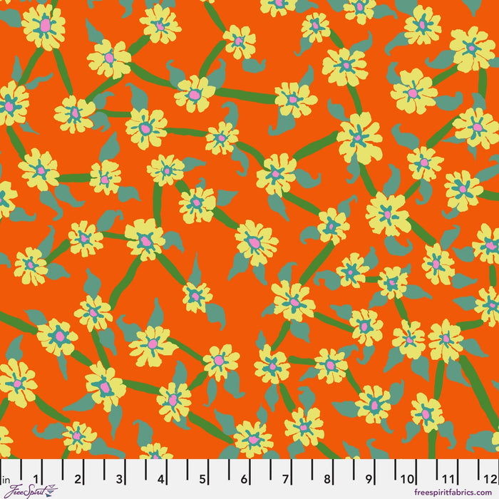 PRE - Order Kaffe Fassett August 2026 Collective - Mayflower PWBM106.ORANGE - Half Yard - Modern Fabric Shoppe