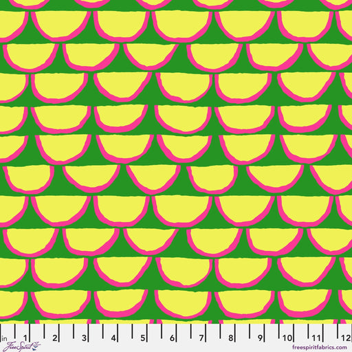 PRE - Order Kaffe Fassett August 2026 Collective - Segments PWBM107.GREEN - Half Yard - Modern Fabric Shoppe