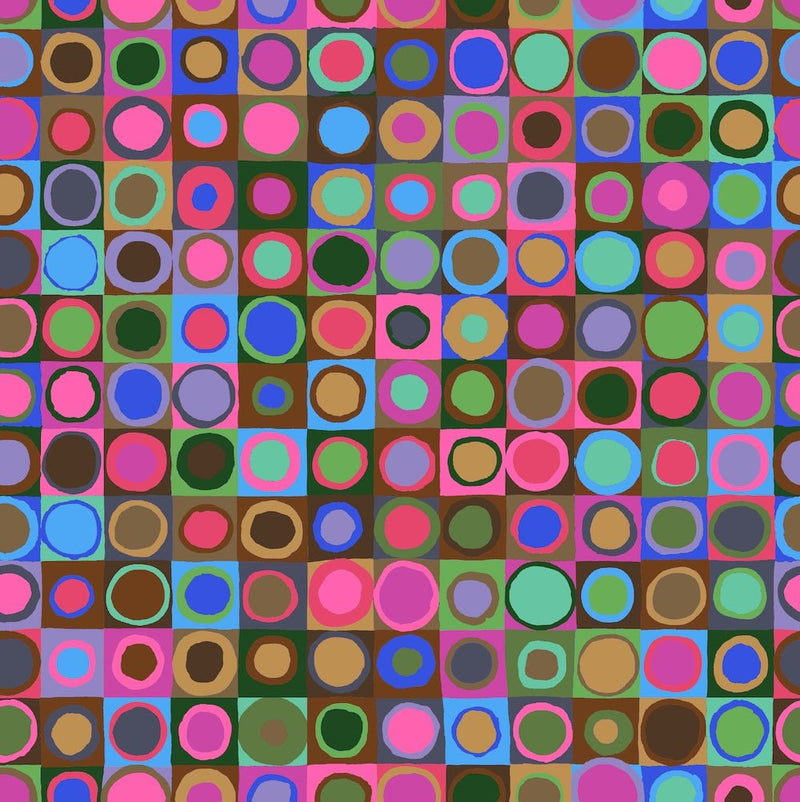 PRE - Order Kaffe Fassett August 2026 Collective - Tiddlywinks PWGP171.EMERALD - Half Yard - Modern Fabric Shoppe
