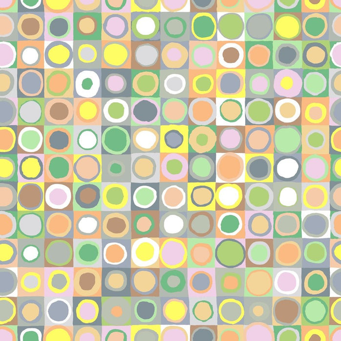 PRE - Order Kaffe Fassett August 2026 Collective - Tiddlywinks PWGP171.PASTEL - Half Yard - Modern Fabric Shoppe