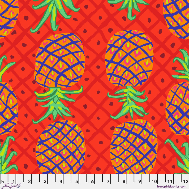PRE - Order Kaffe Fassett August 2026 Collective - Upside Down PWBM108.RED - Half Yard - Modern Fabric Shoppe