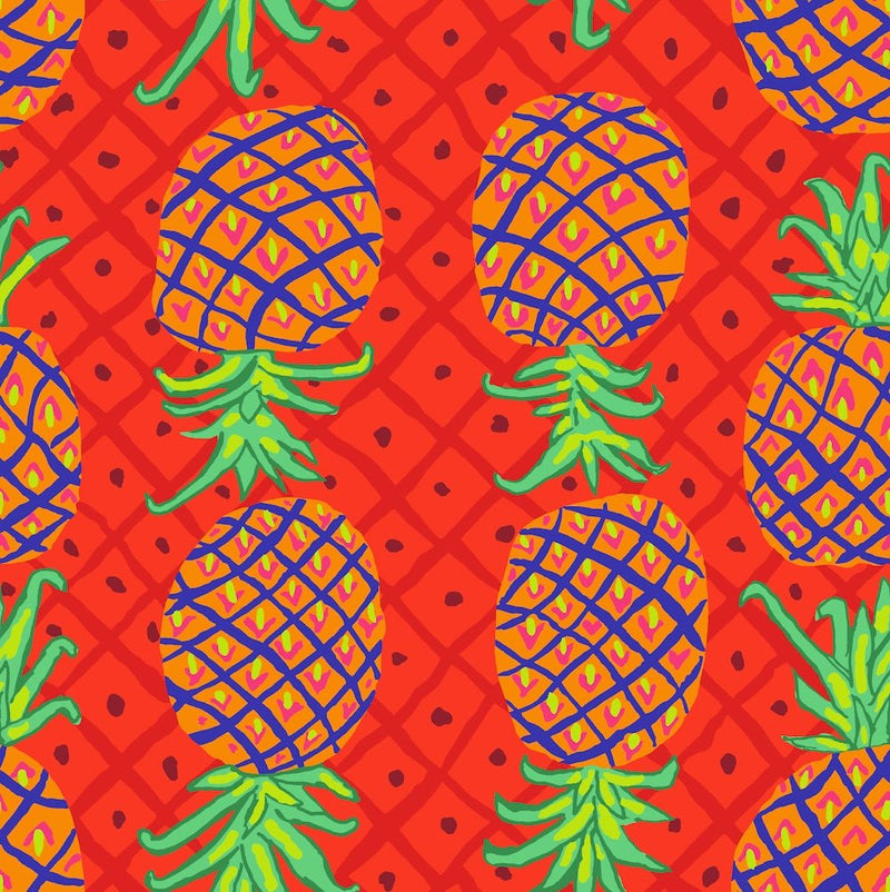 PRE - Order Kaffe Fassett August 2026 Collective - Upside Down PWBM108.RED - Half Yard - Modern Fabric Shoppe