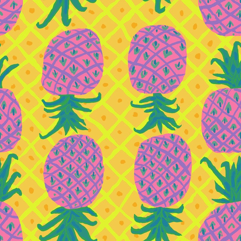 PRE - Order Kaffe Fassett August 2026 Collective - Upside Down PWBM108.YELLOW - Half Yard - Modern Fabric Shoppe
