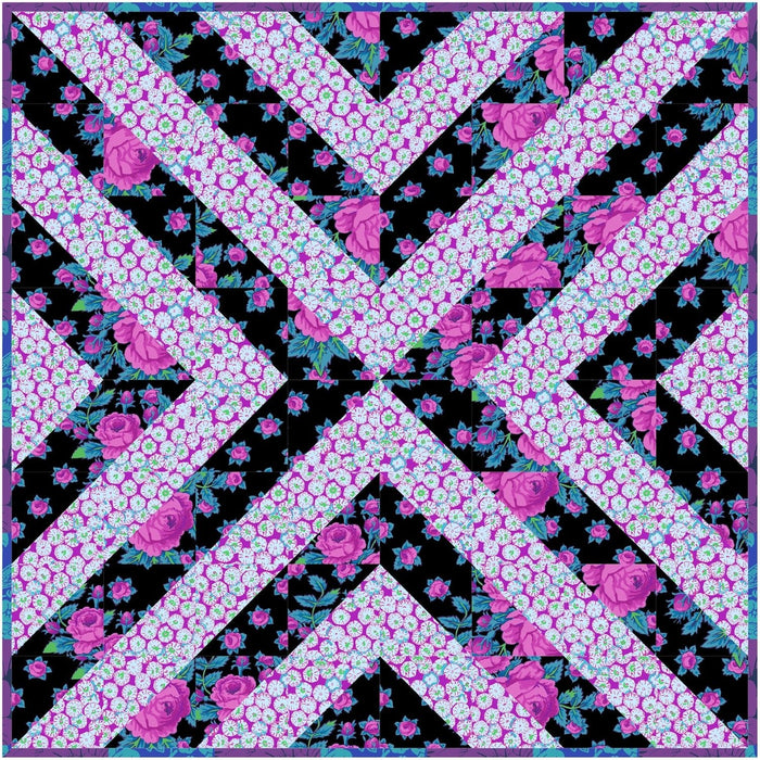 PRE - ORDER Kaffe Fassett - Birdie Quilt Kit - Purple - February 2026 - Modern Fabric Shoppe
