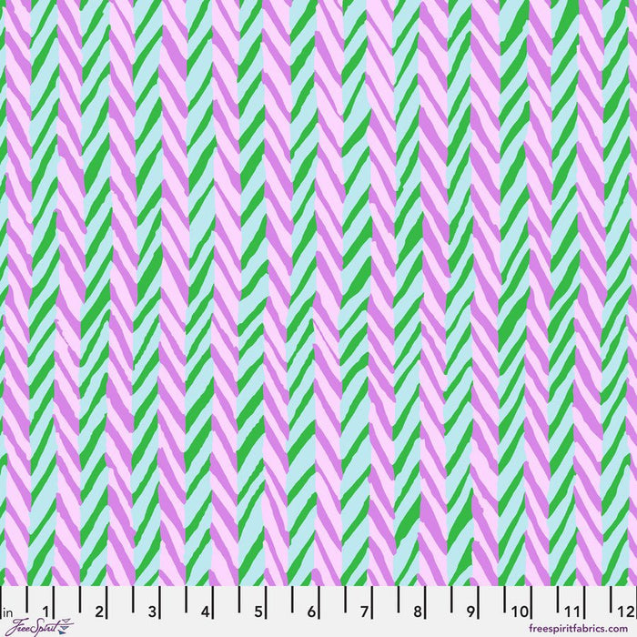 PRE - Order Kaffe Fassett February 2026 Collective - Herringbone Stripe PWBM019.BLUE - Half Yard - Modern Fabric Shoppe