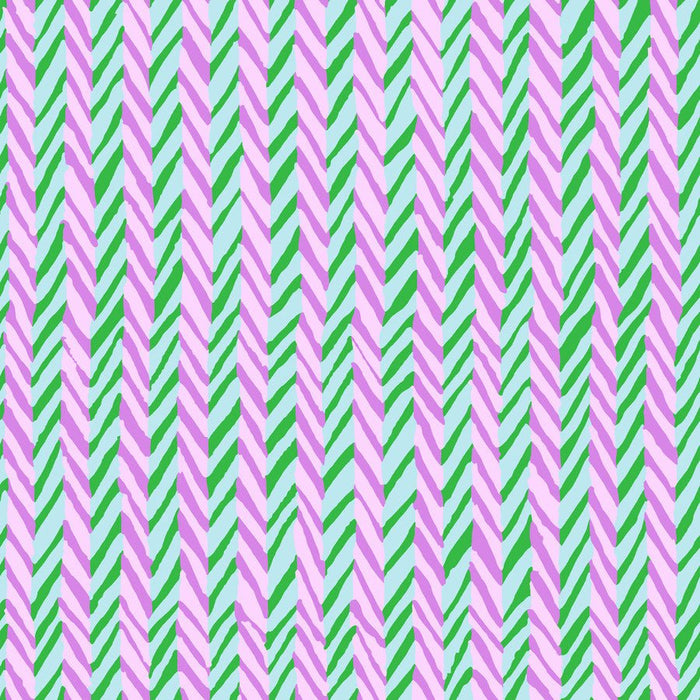 PRE - Order Kaffe Fassett February 2026 Collective - Herringbone Stripe PWBM019.BLUE - Half Yard - Modern Fabric Shoppe