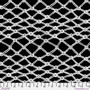 PRE - Order Kaffe Fassett February 2026 Collective - Nets PWBM036.BLACKWHITE - Half Yard - Modern Fabric Shoppe