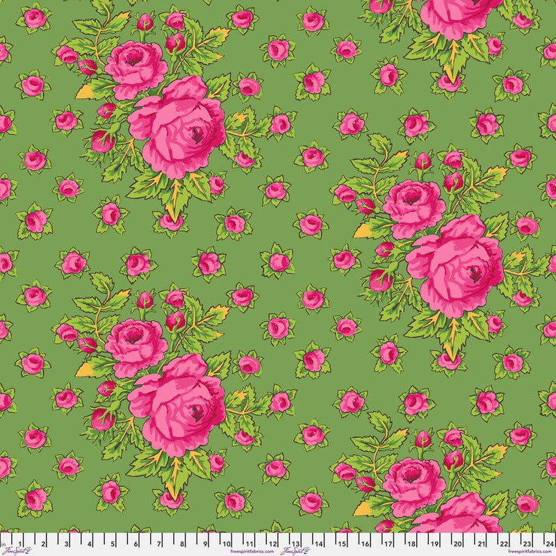 PRE - Order Kaffe Fassett February 2026 Collective - Rosie PWGP212.GREEN - Half Yard - Modern Fabric Shoppe