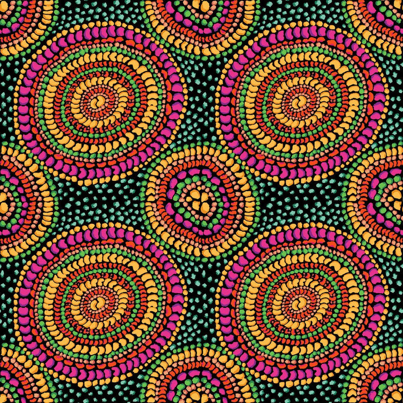 PRE-Order Kaffe Fassett February 2027 Collective- Bean Mosaic PWGP217.BRIGHT- Half Yard - Modern Fabric Shoppe