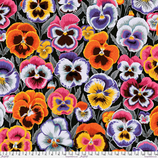 PRE-Order Kaffe Fassett February 2027 Collective- Big Pansies PWPJ143.CONTRAST- Half Yard - Modern Fabric Shoppe