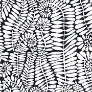 PRE-Order Kaffe Fassett February 2027 Collective- Fronds PWBM085.BLACKWHITE- Half Yard - Modern Fabric Shoppe