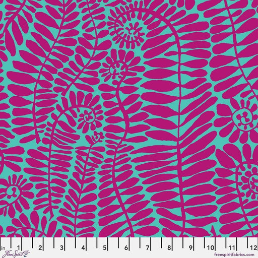 PRE-Order Kaffe Fassett February 2027 Collective- Fronds PWBM085.BLUE- Half Yard - Modern Fabric Shoppe
