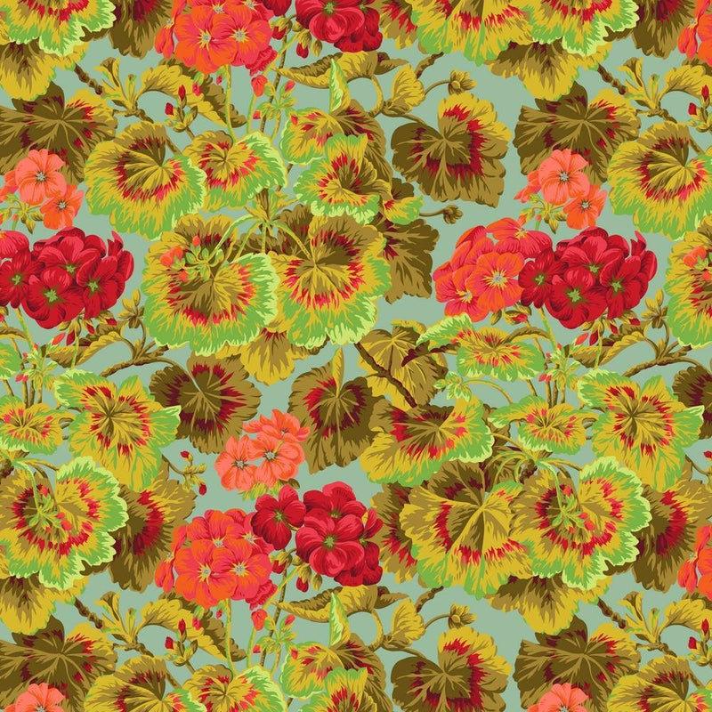 PRE-Order Kaffe Fassett February 2027 Collective- Geranium PWPJ007.SAGE- Half Yard - Modern Fabric Shoppe