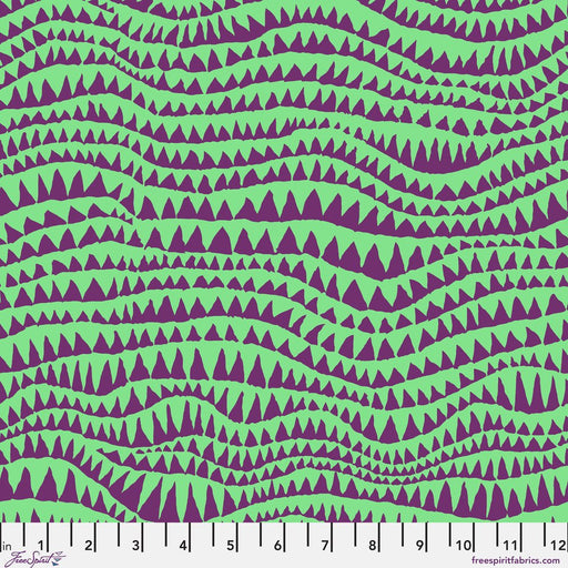 PRE-Order Kaffe Fassett February 2027 Collective- Sharks Teeth PWBM060.AQUA- Half Yard - Modern Fabric Shoppe