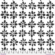 PRE-Order Kaffe Fassett February 2027 Collective- Snow Flower PWBM094.WHITEBLACK- Half Yard - Modern Fabric Shoppe