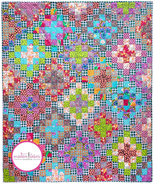 PRE - ORDER Kaffe Fassett - Gingham Lattice Quilt Kit - September 2024 - Modern Fabric Shoppe