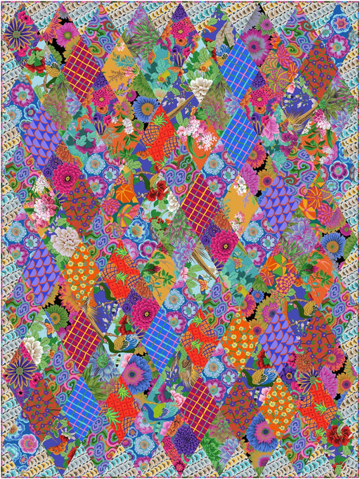 PRE - ORDER Kaffe Fassett - Glow Up - Blue Quilt Kit - Warm - August 2026 - Modern Fabric Shoppe