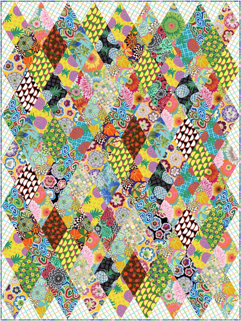 PRE - ORDER Kaffe Fassett - Glow Up - Bright Quilt Kit - Warm - August 2026 - Modern Fabric Shoppe