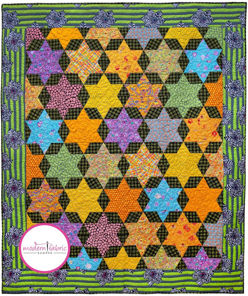 PRE - ORDER Kaffe Fassett - Golden Stars Quilt Kit - September 2024 - Modern Fabric Shoppe