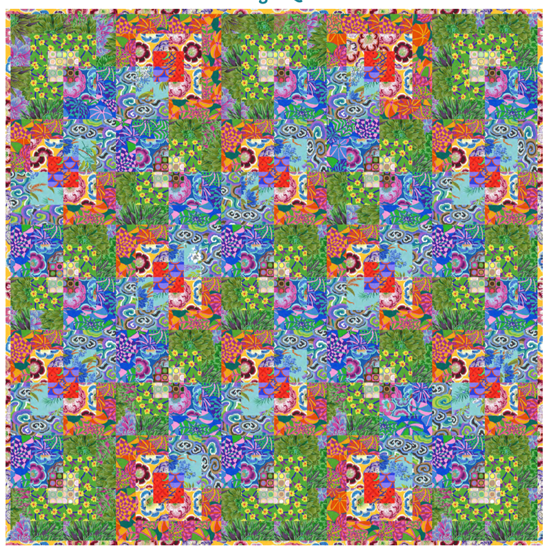 PRE - ORDER Kaffe Fassett - Mirage Quilt Kit - Warm - August 2026 - Modern Fabric Shoppe