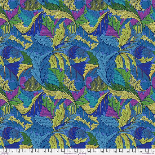 PRE - Order Kaffe Fassett - Morris & Co. December 2024 - Acanthus PWKW006.COBALT - Half Yard - Modern Fabric Shoppe