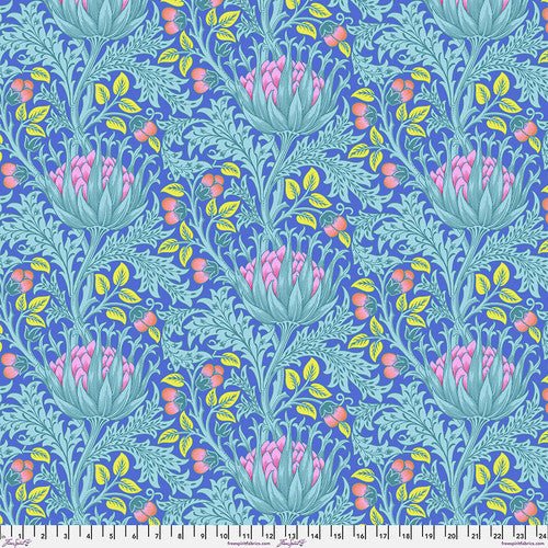 PRE - Order Kaffe Fassett - Morris & Co. December 2024 - Artichoke PWKW001.BLUE - Half Yard - Modern Fabric Shoppe