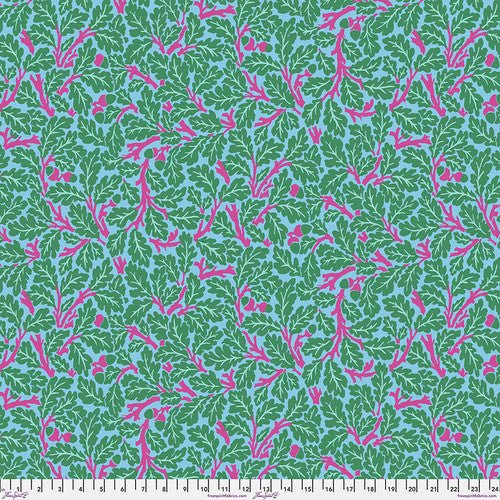 PRE - Order Kaffe Fassett - Morris & Co. December 2024 - Oak PWKW003.TURQUOISE - Half Yard - Modern Fabric Shoppe