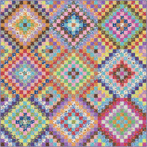PRE - ORDER Kaffe Fassett - Mosaic Glass Quilt Kit featuring Ode to Roman Glass - Pastel - December 2026 - Modern Fabric Shoppe