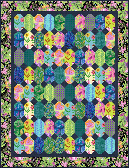 PRE - Order Kaffe Fassett - Pods Quilt Kit - Cool February 2025 - Modern Fabric Shoppe