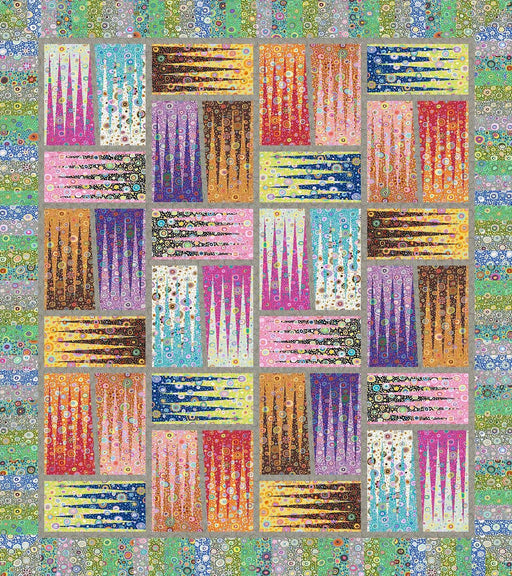 PRE - ORDER Kaffe Fassett - Stepping Stones Quilt Kit featuring Ode to Roman Glass - December 2026 - Modern Fabric Shoppe