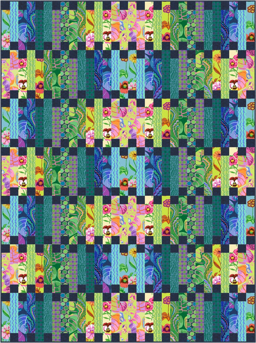 PRE - Order Kaffe Fassett - Zippers Quilt Kit - Cool February 2025 - Modern Fabric Shoppe